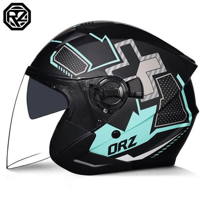 ORZ Motorcycle Half Helmet – Lightweight & Stylish – MoToPLY X - MoToPLY XMoToPLY XM#original_value#