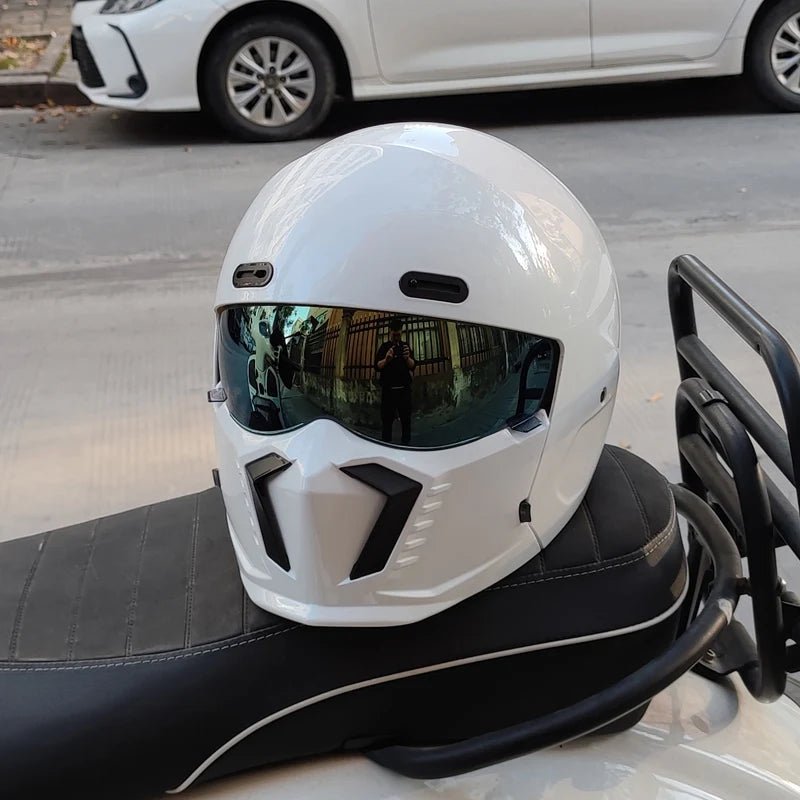 “ORZ Retro Motorcycle Helmet – Full Face, Bluetooth Ready” - MoToPLY XHLO136MoToPLY XXXL“ORZ Retro Motorcycle Helmet – Full Face, Bluetooth Ready”