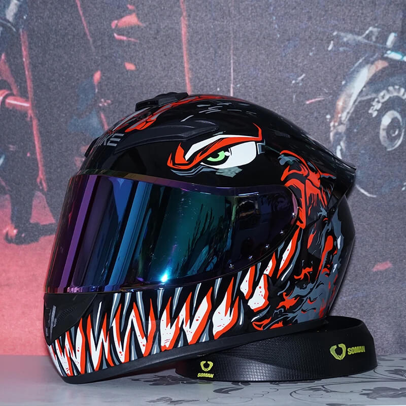 “DOT Full Face Motorcycle Helmet – Anti-Fog & Waterproof”