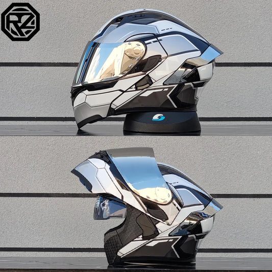 ORZ Dual Lens Flip Up Motorcycle Helmet DOT Approved - MoToPLY XMoToPLY XMORZ Dual Lens Flip Up Motorcycle Helmet DOT Approved