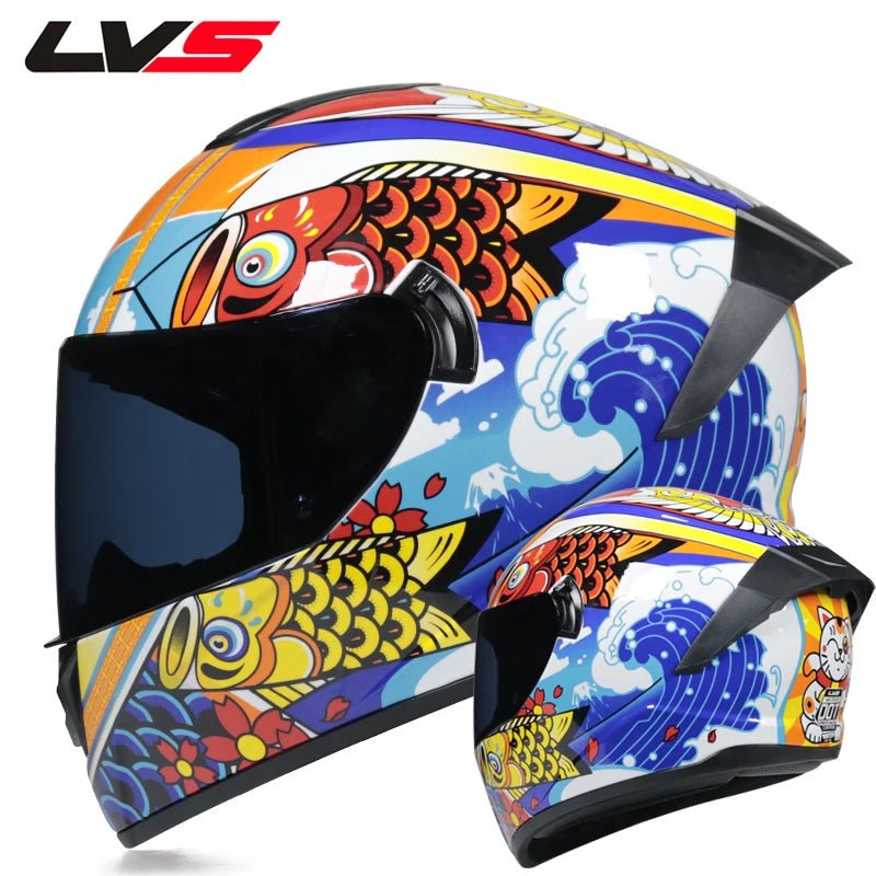 Winter Warm Full Face Motorbike Helmet with Dual Visor - MoToPLY XMoToPLY XS#original_value#