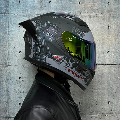 High-Quality Full Face Racing Motorcycle Helmet DOT Approved