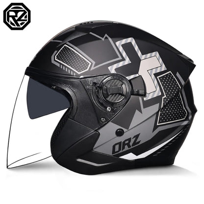 ORZ Motorcycle Half Helmet – Lightweight & Stylish – MoToPLY X - MoToPLY XMoToPLY XM#original_value#