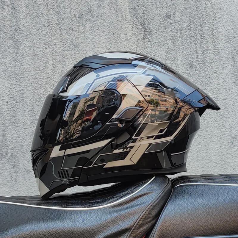 ORZ-169B Flip Up Full Face Motorcycle Helmet 2024 – DOT Approved Off-Road Unisex