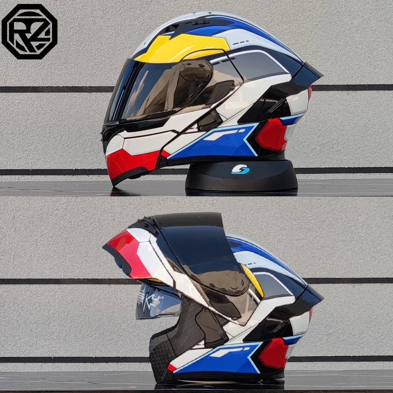 ORZ Dual Lens Flip Up Motorcycle Helmet DOT Approved - MoToPLY XMoToPLY XMORZ Dual Lens Flip Up Motorcycle Helmet DOT Approved