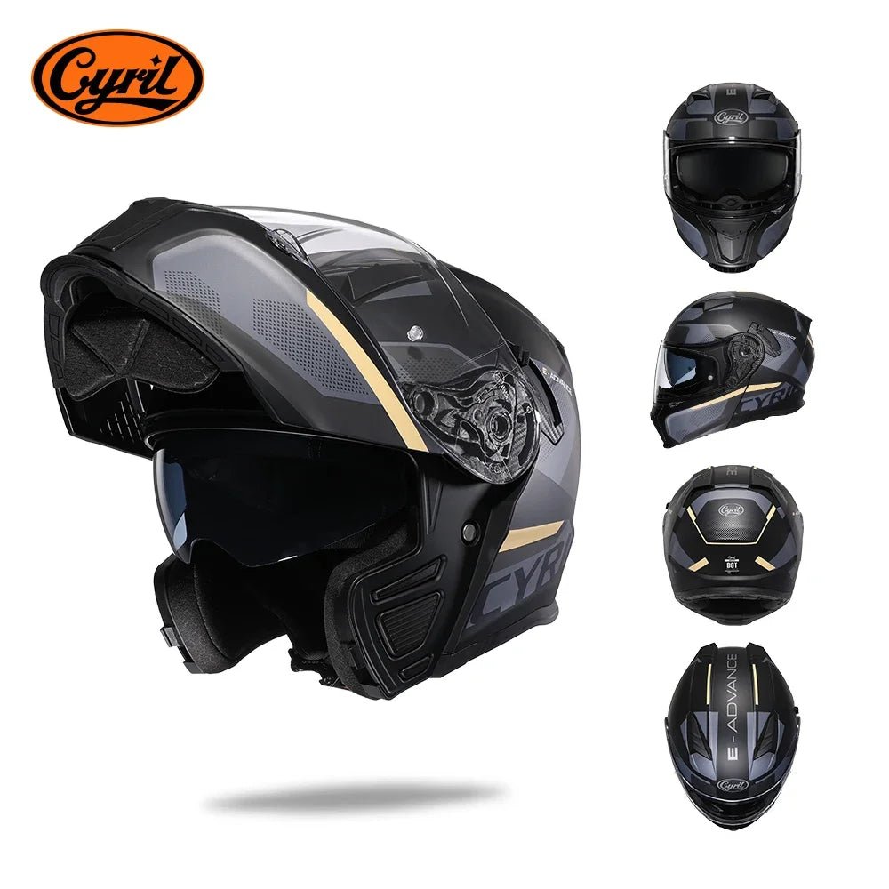 Modular Flip - Up Motorcycle Helmet – Dual Visor, DOT Approved - MoToPLY XMoToPLY XMModular Flip - Up Motorcycle Helmet – Dual Visor, DOT Approved