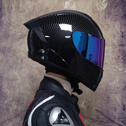Winter Warm Full Face Motorbike Helmet with Dual Visor - MoToPLY XMoToPLY XS#original_value#
