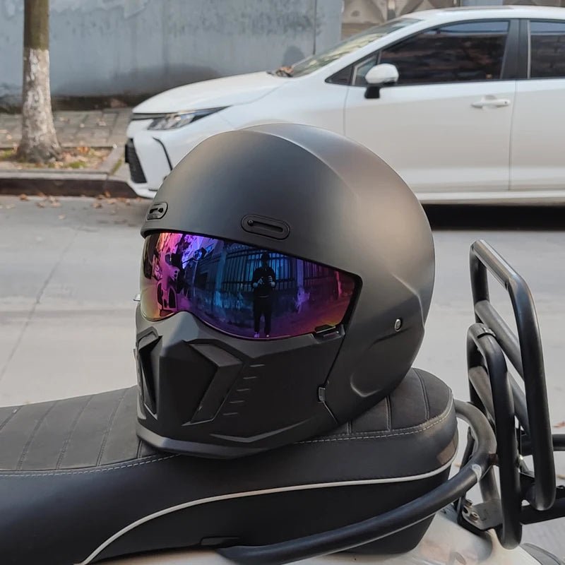 “ORZ Retro Motorcycle Helmet – Full Face, Bluetooth Ready” - MoToPLY XHLO144MoToPLY XXXL“ORZ Retro Motorcycle Helmet – Full Face, Bluetooth Ready”