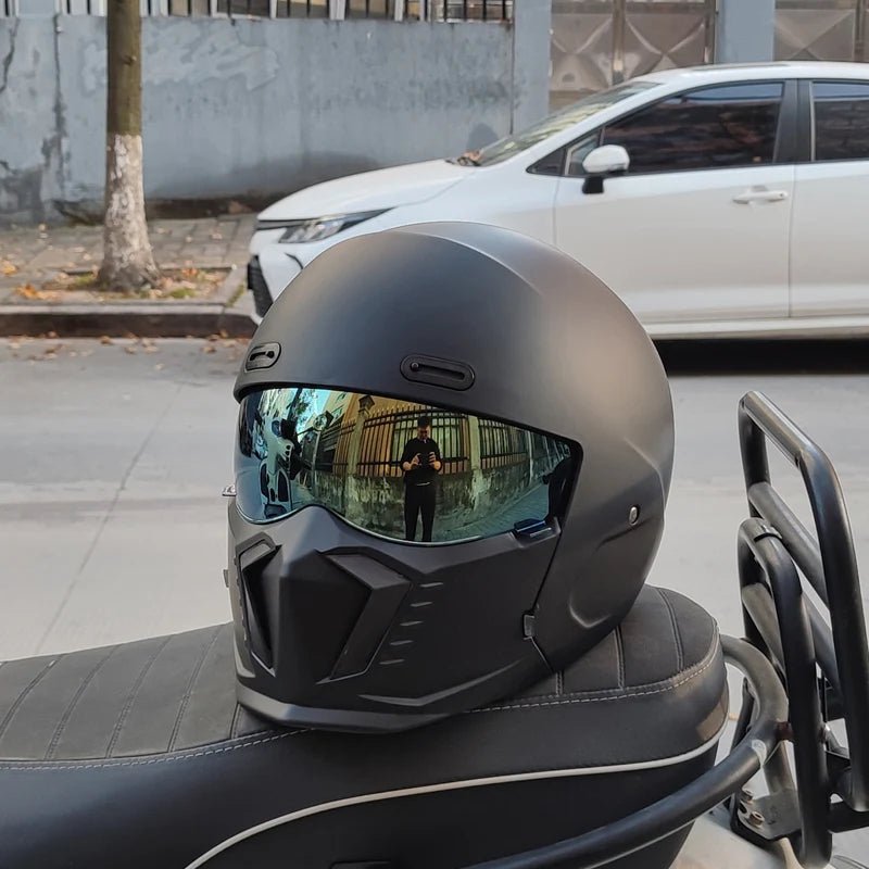 “ORZ Retro Motorcycle Helmet – Full Face, Bluetooth Ready” - MoToPLY XHLO148MoToPLY XXXL“ORZ Retro Motorcycle Helmet – Full Face, Bluetooth Ready”