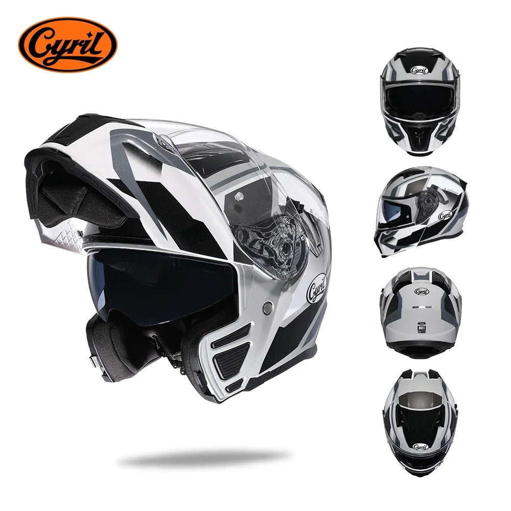 Modular Flip - Up Motorcycle Helmet – Dual Visor, DOT Approved - MoToPLY XMoToPLY XMModular Flip - Up Motorcycle Helmet – Dual Visor, DOT Approved