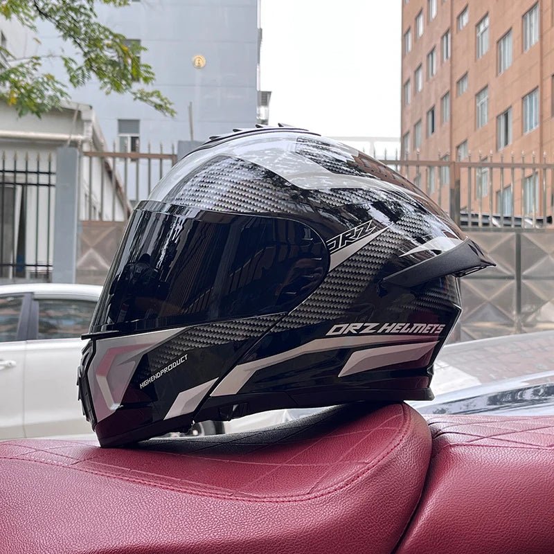 Pro Flip - Up Motorcycle Helmet – Aerodynamic Tail Vent Design - MoToPLY XHJ152MoToPLY XMPro Flip - Up Motorcycle Helmet – Aerodynamic Tail Vent Design