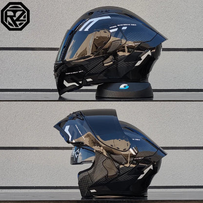 ORZ Dual Lens Flip Up Motorcycle Helmet DOT Approved - MoToPLY XMoToPLY XMORZ Dual Lens Flip Up Motorcycle Helmet DOT Approved