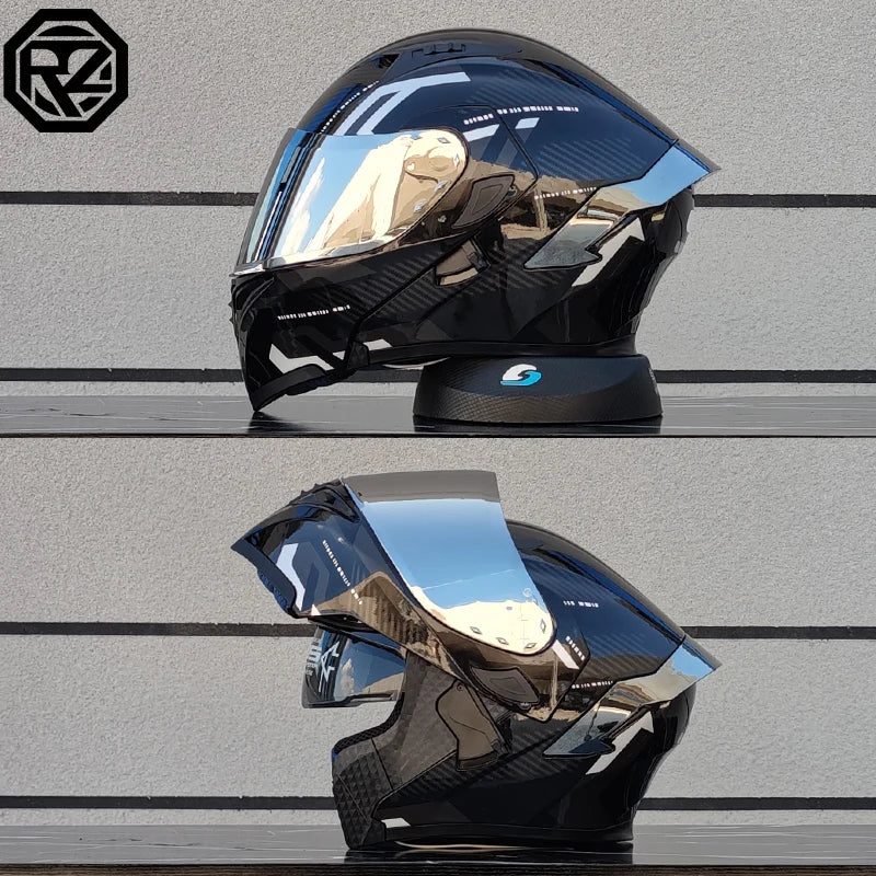 ORZ Dual Lens Flip Up Motorcycle Helmet DOT Approved - MoToPLY XMoToPLY XMORZ Dual Lens Flip Up Motorcycle Helmet DOT Approved