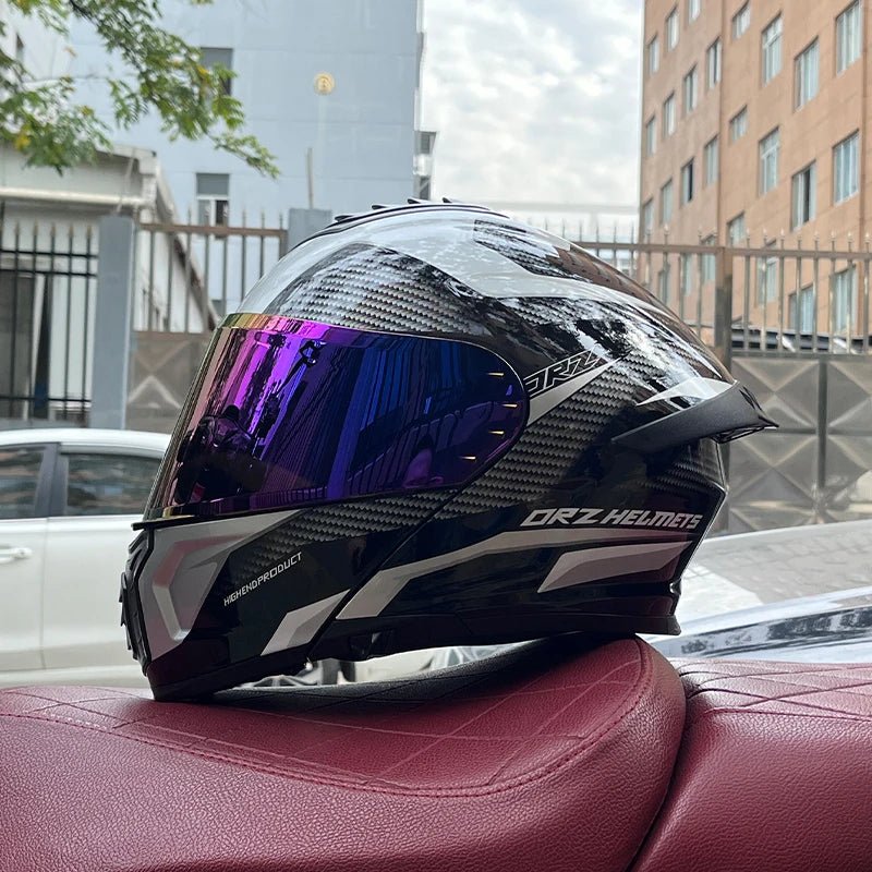 Pro Flip - Up Motorcycle Helmet – Aerodynamic Tail Vent Design - MoToPLY XHJ156MoToPLY XMPro Flip - Up Motorcycle Helmet – Aerodynamic Tail Vent Design