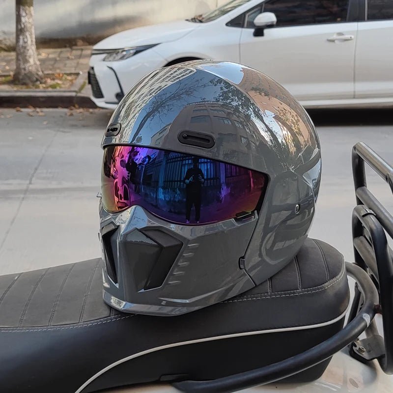 “ORZ Retro Motorcycle Helmet – Full Face, Bluetooth Ready” - MoToPLY XHLO156MoToPLY XXXL“ORZ Retro Motorcycle Helmet – Full Face, Bluetooth Ready”