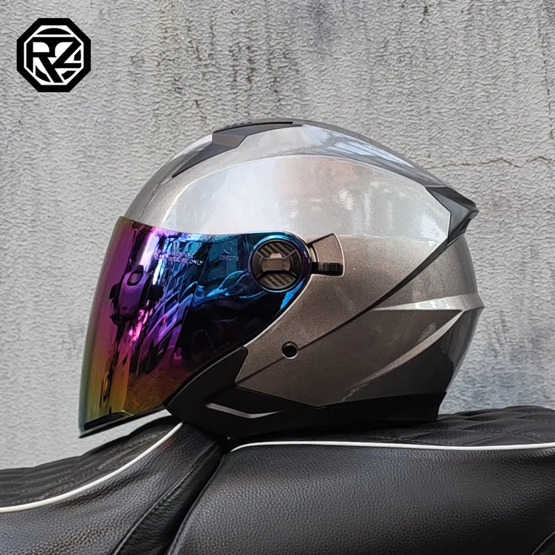 ORZ Motorcycle Half Helmet – Lightweight & Stylish – MoToPLY X - MoToPLY XMoToPLY XM#original_value#