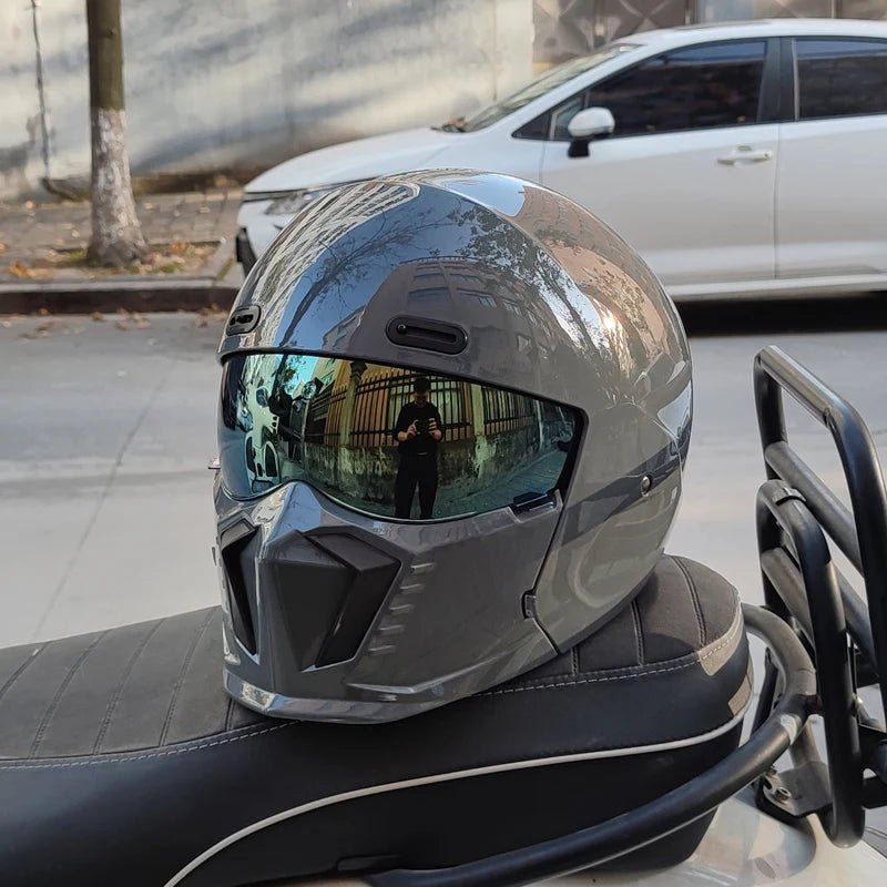 “ORZ Retro Motorcycle Helmet – Full Face, Bluetooth Ready” - MoToPLY XHLO160MoToPLY XXXL“ORZ Retro Motorcycle Helmet – Full Face, Bluetooth Ready”