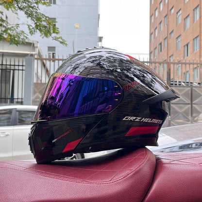 Pro Flip - Up Motorcycle Helmet – Aerodynamic Tail Vent Design - MoToPLY XHJ160MoToPLY XMPro Flip - Up Motorcycle Helmet – Aerodynamic Tail Vent Design