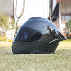 Motorcycle helmet, men's and women's dual mirror full face