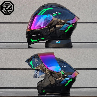 ORZ Dual Lens Flip Up Motorcycle Helmet DOT Approved - MoToPLY XMoToPLY XMORZ Dual Lens Flip Up Motorcycle Helmet DOT Approved