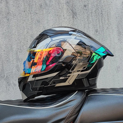 ORZ-169B Flip Up Full Face Motorcycle Helmet 2024 – DOT Approved Off-Road Unisex