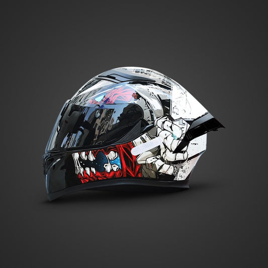 JIEKAI Full Face Motorcycle Helmet with Dual Visors – Summer Comfort Design