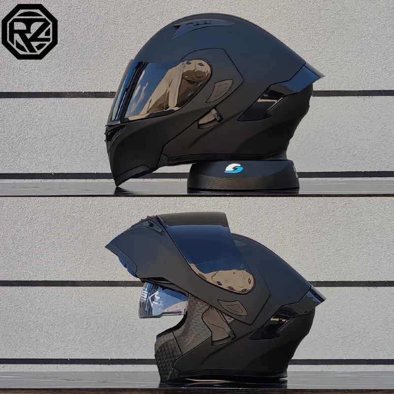 ORZ Dual Lens Flip Up Motorcycle Helmet DOT Approved - MoToPLY XMoToPLY XMORZ Dual Lens Flip Up Motorcycle Helmet DOT Approved