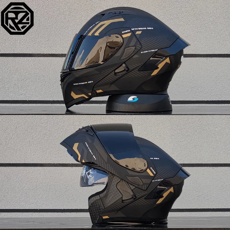 ORZ Dual Lens Flip Up Motorcycle Helmet DOT Approved - MoToPLY XMoToPLY XMORZ Dual Lens Flip Up Motorcycle Helmet DOT Approved