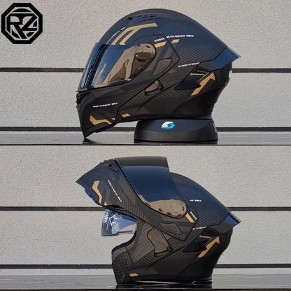 ORZ Dual Lens Flip Up Motorcycle Helmet DOT Approved - MoToPLY XMoToPLY XMORZ Dual Lens Flip Up Motorcycle Helmet DOT Approved