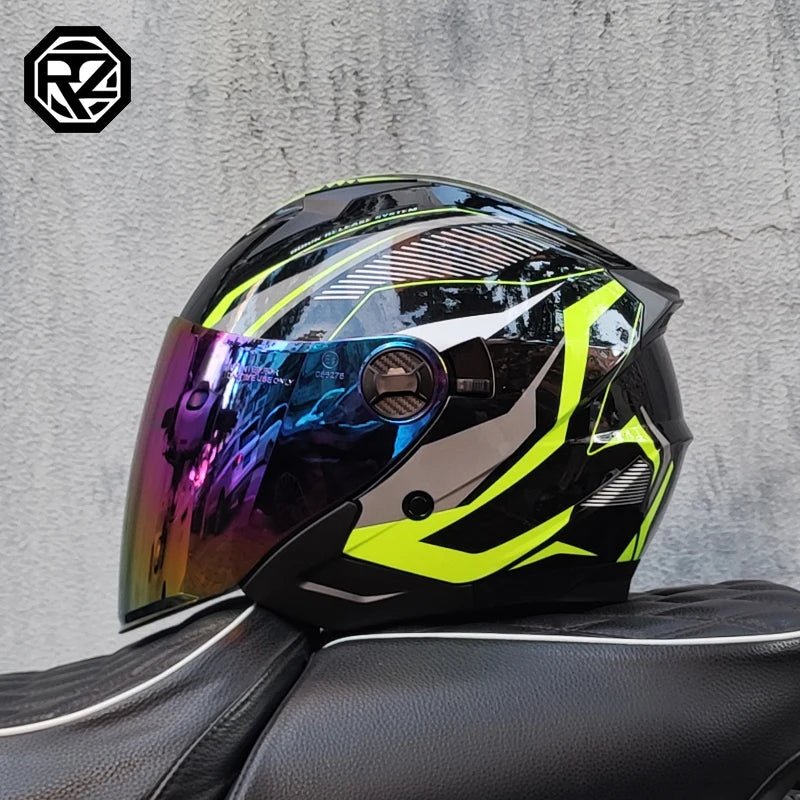 ORZ Motorcycle Half Helmet – Lightweight & Stylish – MoToPLY X - MoToPLY XMoToPLY XM#original_value#