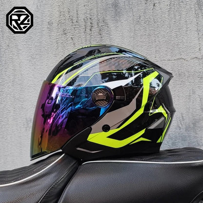 ORZ Motorcycle Half Helmet – Lightweight & Stylish – MoToPLY X - MoToPLY XMoToPLY XM#original_value#