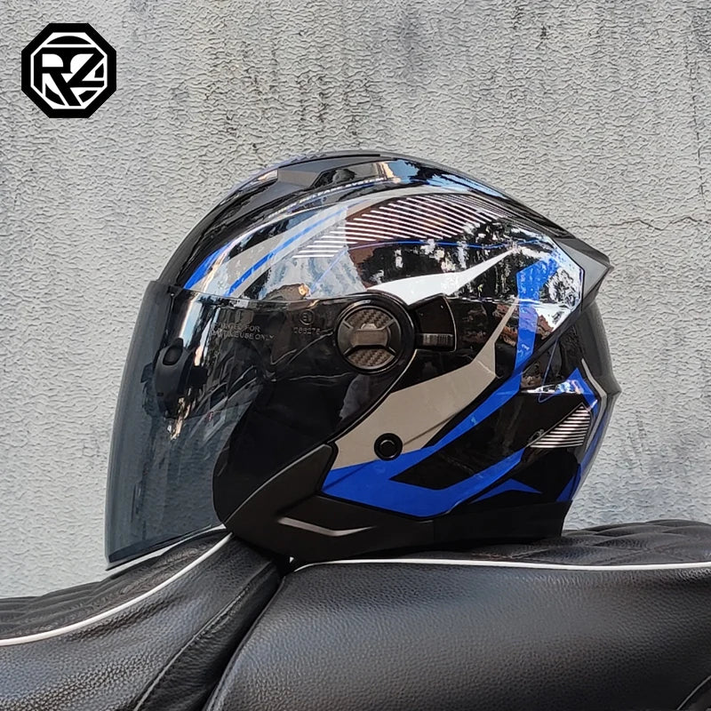 ORZ Motorcycle Half Helmet – Lightweight & Stylish – MoToPLY X - MoToPLY XMoToPLY XM#original_value#