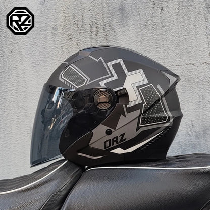 ORZ Motorcycle Half Helmet – Lightweight & Stylish – MoToPLY X - MoToPLY XMoToPLY XM#original_value#