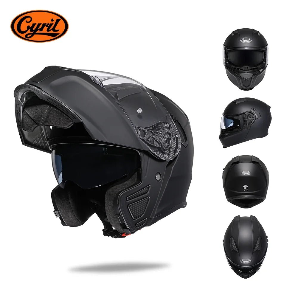 Modular Flip - Up Motorcycle Helmet – Dual Visor, DOT Approved - MoToPLY XMoToPLY XMModular Flip - Up Motorcycle Helmet – Dual Visor, DOT Approved