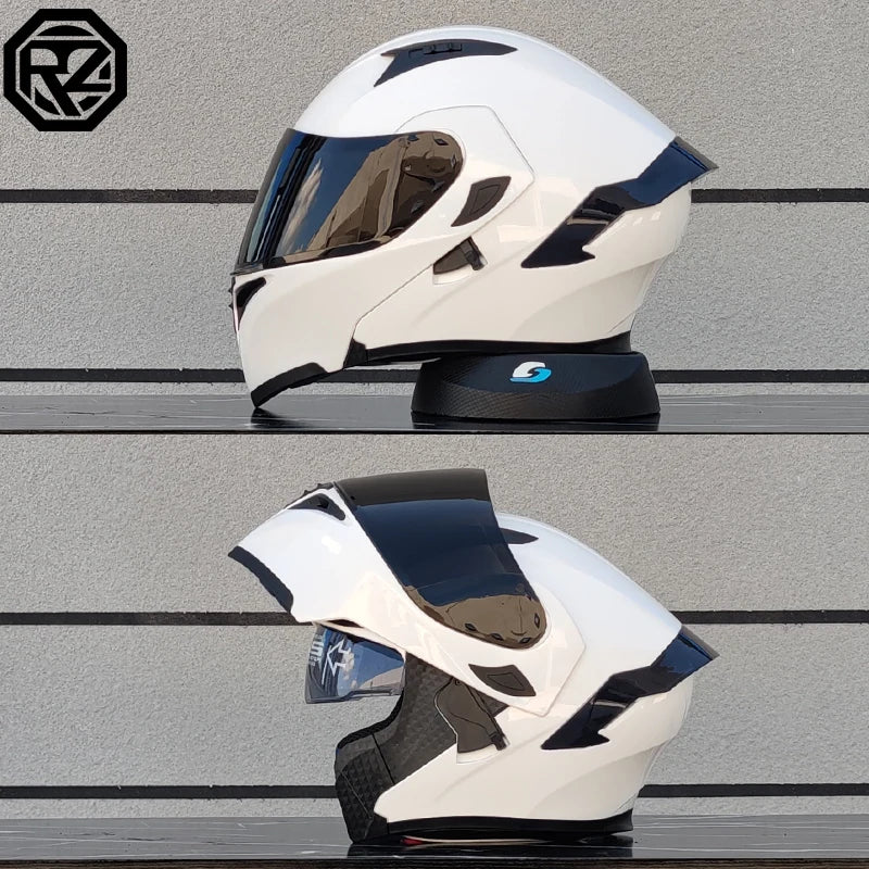 ORZ Dual Lens Flip Up Motorcycle Helmet DOT Approved - MoToPLY XMoToPLY XMORZ Dual Lens Flip Up Motorcycle Helmet DOT Approved