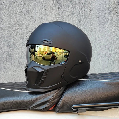 Black Warrior Scorpion Retro Motorcycle Helmet – Men & Women | MoToPLY X - MoToPLY XMoToPLY XM#original_value#