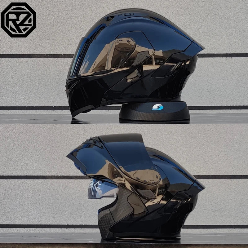 ORZ Dual Lens Flip Up Motorcycle Helmet DOT Approved - MoToPLY XMoToPLY XMORZ Dual Lens Flip Up Motorcycle Helmet DOT Approved