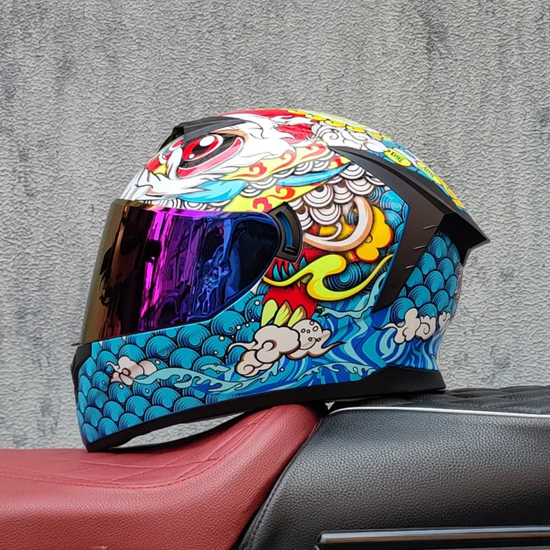 LVS Motorcycle full Face Helmets Moto Racing helmet