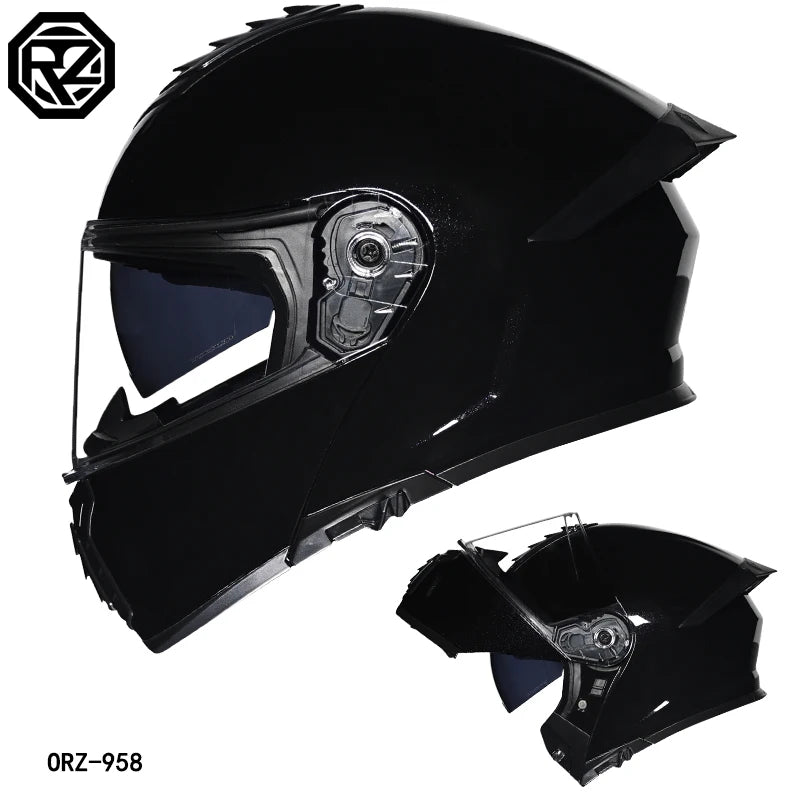 Pro Flip - Up Motorcycle Helmet – Aerodynamic Tail Vent Design - MoToPLY XHJ120MoToPLY XMPro Flip - Up Motorcycle Helmet – Aerodynamic Tail Vent Design