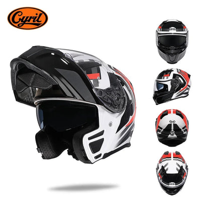 Modular Flip - Up Motorcycle Helmet – Dual Visor, DOT Approved - MoToPLY XMoToPLY XMModular Flip - Up Motorcycle Helmet – Dual Visor, DOT Approved
