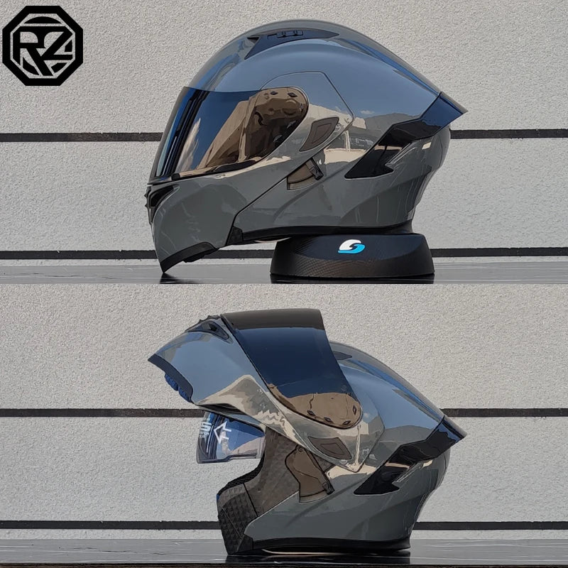 ORZ Dual Lens Flip Up Motorcycle Helmet DOT Approved - MoToPLY XMoToPLY XMORZ Dual Lens Flip Up Motorcycle Helmet DOT Approved