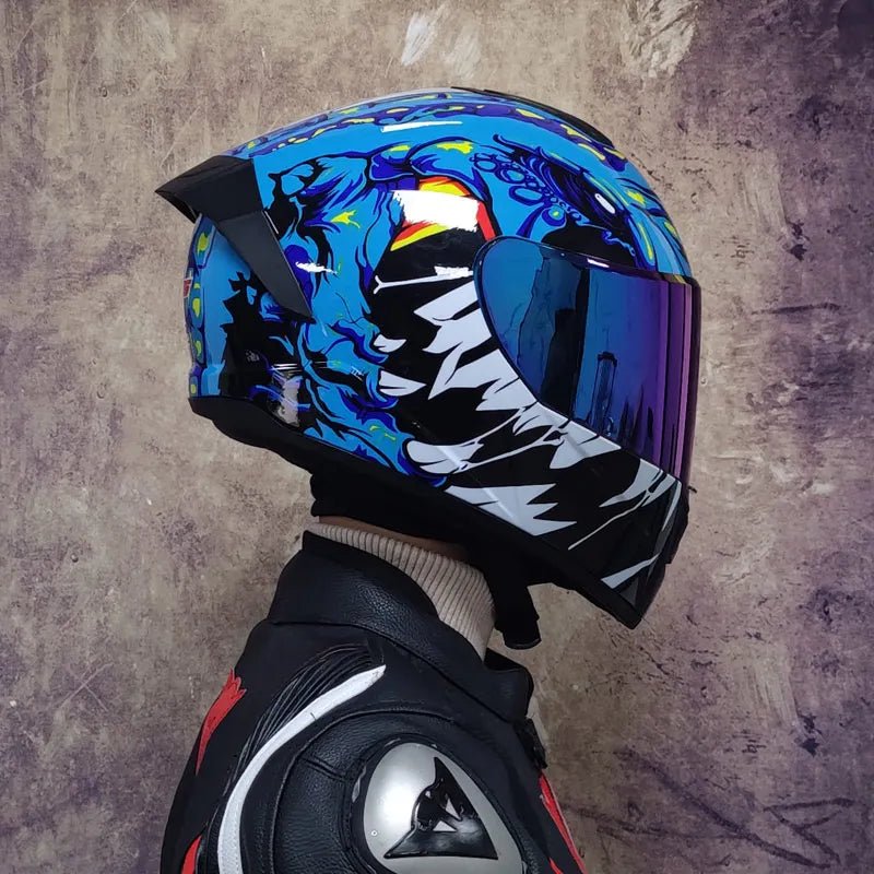 Winter Warm Full Face Motorbike Helmet with Dual Visor - MoToPLY XMoToPLY XS#original_value#
