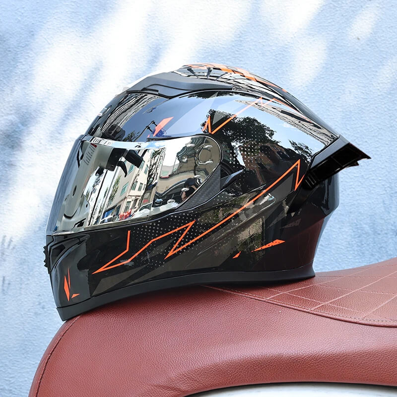 JIEKAI Full Face Motorcycle Helmet with Dual Visors – Summer Comfort Design