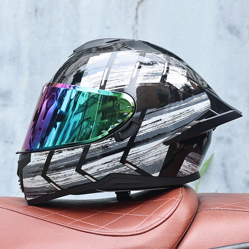 Dual Mirror Full Face Motorcycle Helmet – Men & Women’s Riding Helmet | MoToPLY X - MoToPLY XMoToPLY XS#original_value#
