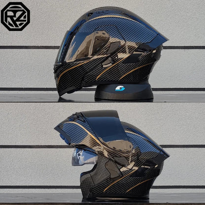 ORZ Dual Lens Flip Up Motorcycle Helmet DOT Approved - MoToPLY XMoToPLY XMORZ Dual Lens Flip Up Motorcycle Helmet DOT Approved