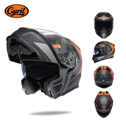 Modular Flip - Up Motorcycle Helmet – Dual Visor, DOT Approved - MoToPLY XMoToPLY XMModular Flip - Up Motorcycle Helmet – Dual Visor, DOT Approved
