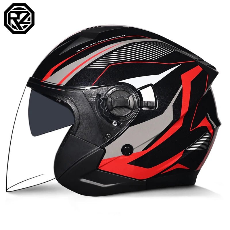 ORZ Motorcycle Half Helmet – Lightweight & Stylish – MoToPLY X - MoToPLY XMoToPLY XM#original_value#