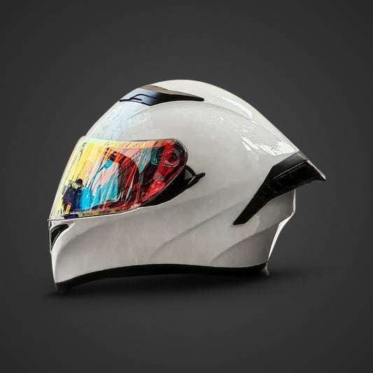 “DOT Full Face Motorcycle Helmet – Dual Lens Flip-Up Modular”