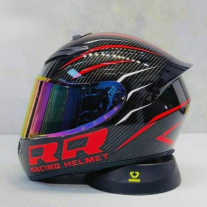 Nine - Tailed Fox Full Face Motorcycle Helmet – HD Graphic Design & Scratch - Resistant Lens - MoToPLY XHTM142MoToPLY XSNine - Tailed Fox Full Face Motorcycle Helmet – HD Graphic Design & Scratch - Resistant Lens