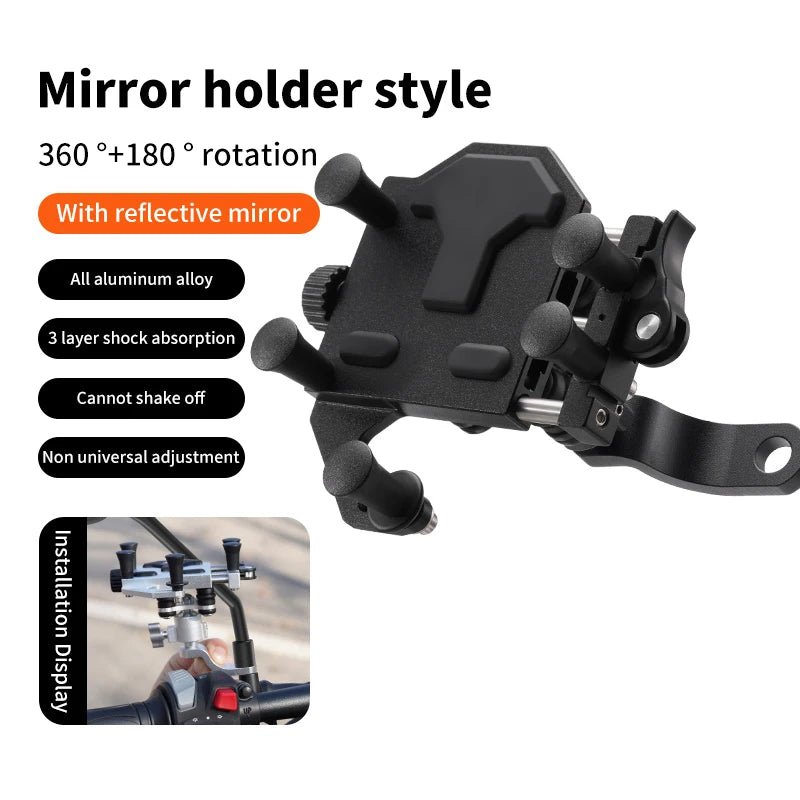 Universal Motorcycle Phone Stand - MoToPLY XPH104MoToPLY XUniversal Motorcycle Phone Stand